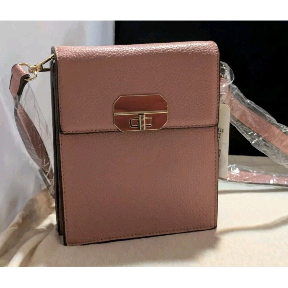 Charming Charlie Crossbody Mauve Rectangular Leather Bag NWT
